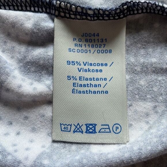 Boden Navy & White Starlight Bird Long Sleeve Dress - Picture 4 of 5